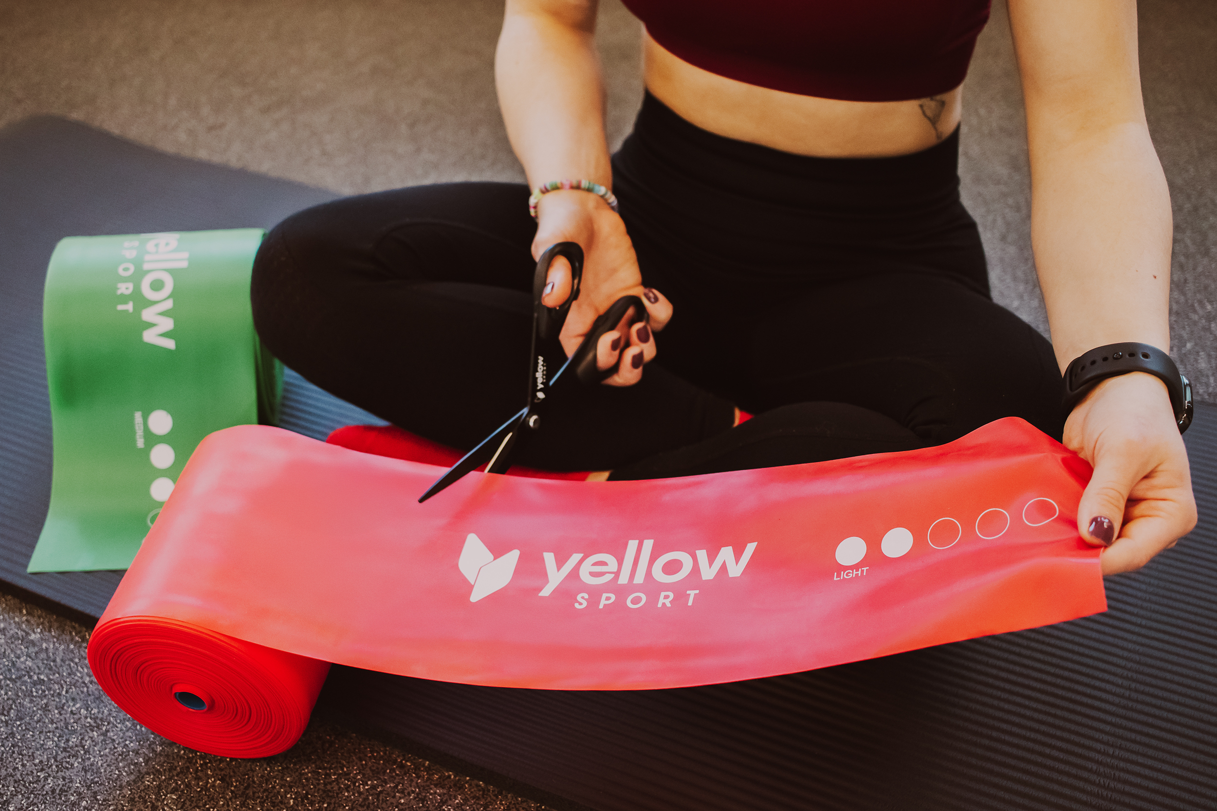 Taśma rehabilitacyjna - cięta Taśma rehabilitacyjna do cięcia