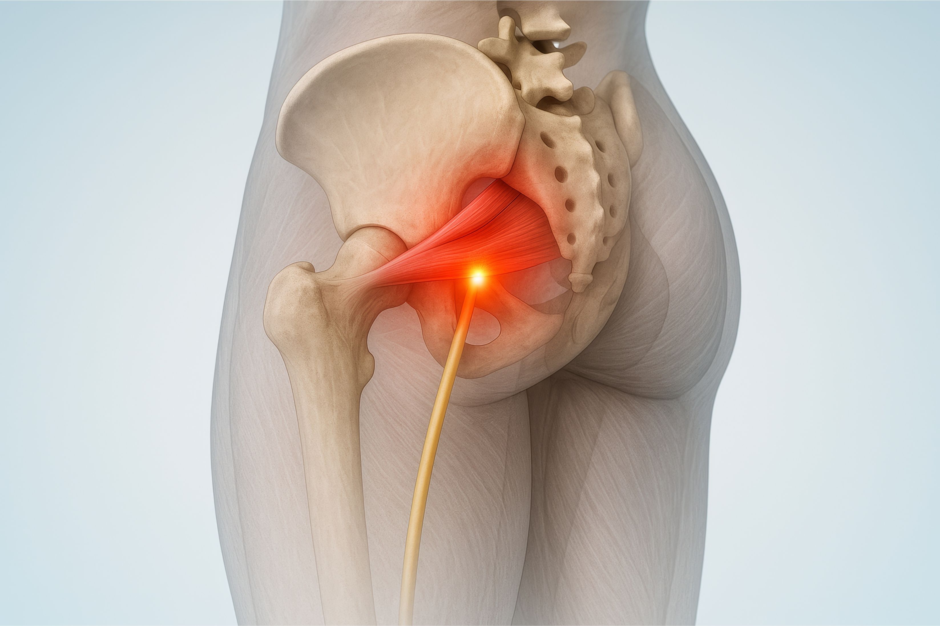 Ucisk nerwu kulszowego Mięsień gruszkowaty i nerw kulszowy