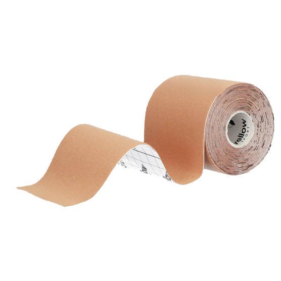 yellowTAPE - Taśma do kinesiotapingu - 7,5 cm x 5 m - Beżowa