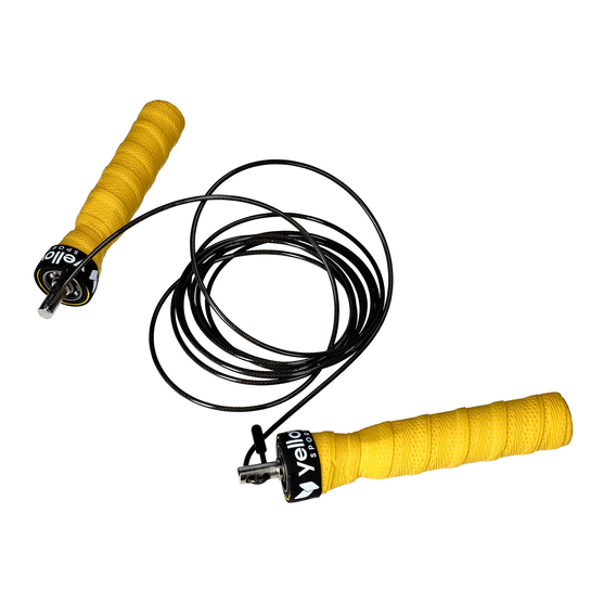yellowSKIPPING Rope - Skakanka sportowa 3 m - Żółta