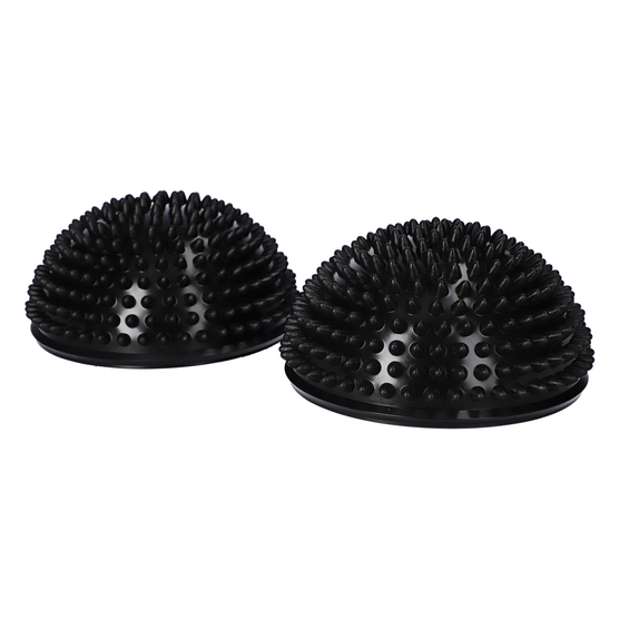 yellowBALANCE - Półkule sensomotoryczne z pompką - Czarne- 16 cm - 2 szt.