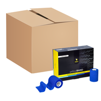 Bandaż kohezyjny yellowBAND - 7,5cm x 4,5m, niebieski, zestaw 192 szt.