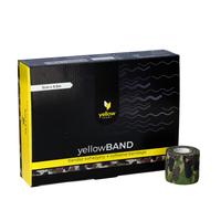 yellowSPORT yellowBAND - Bandaż kohezyjny - 5 cm x 4,5 m - Zielony moro - Opakowanie 12 szt.