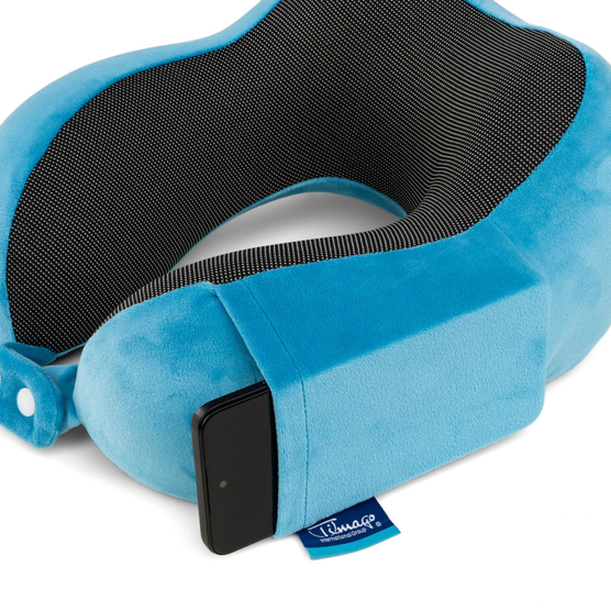 Poduszka ortopedyczna niebieska TRAVEL TIM