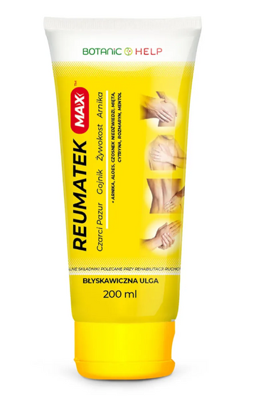 Botanic Help Reumatek Max - Żel do masażu regenerujący - Naturalne składniki - 200 ml