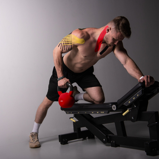 yellowTAPE - Taśma do kinesiotapingu - 5 cm x 5 m - Żółta