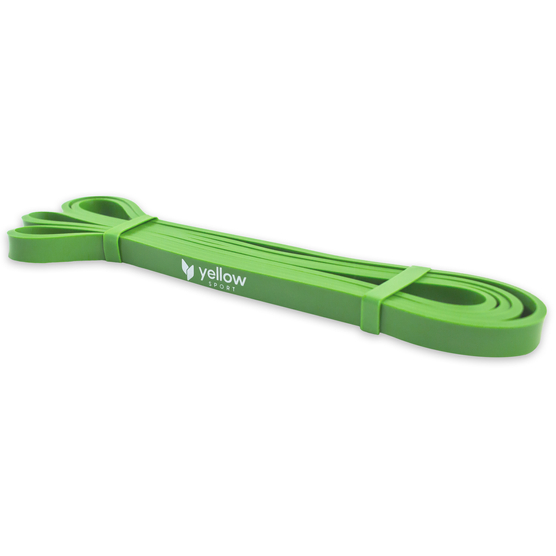 yellowPOWER Band - Guma do ćwiczeń - Zielona - 208 cm x 1,3 cm - Opór 6-11 kg