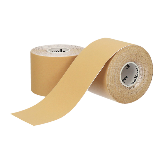 yellowENERGETIC TAPE - Taśma biomechaniczna do kinesiotapingu - Nylonowa - 5 cm x 5 m - Beżowa