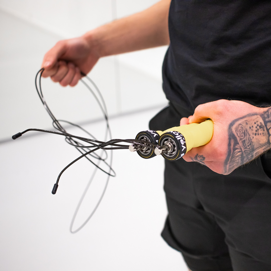 yellowSKIPPING Rope - Skakanka sportowa 3 m - Żółta