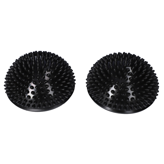 yellowBALANCE - Półkule sensomotoryczne z pompką - Czarne- 16 cm - 2 szt.