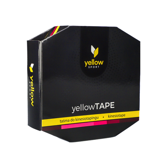 yellowTAPE - Taśma do kinesiotapingu - 5 cm x 32 m - Różowa