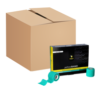 yellowSPORT yellowBAND - Bandaż kohezyjny - 5 cm x 4,5 m - Soczyście zielony - Opakowanie zbiorcze (Zestaw 288 szt.)