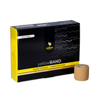 yellowSPORT yellowBAND - Bandaż kohezyjny - 5 cm x 4,5 m - Beżowy - Opakowanie 12 szt.