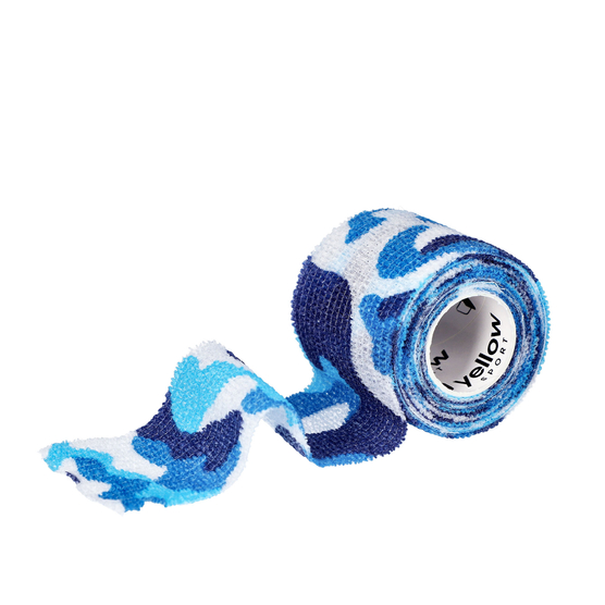 yellowBAND - Bandaż kohezyjny - 5 cm x 4,5 m - Niebieski moro