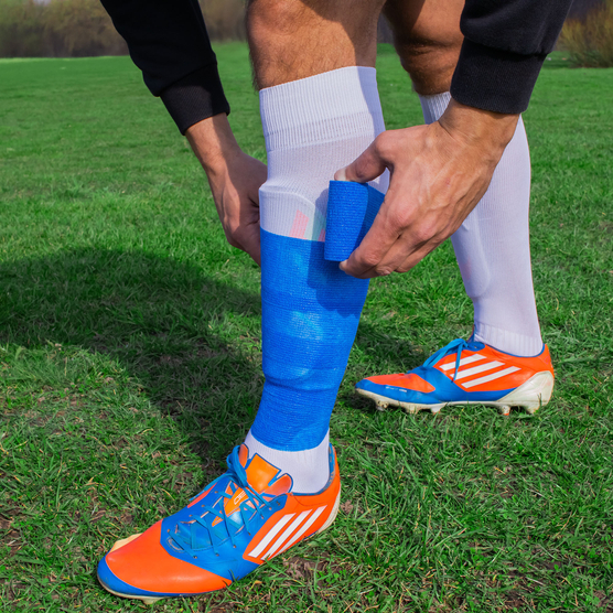 Bandaż kohezyjny yellowBAND - 10cm x 4,5m, niebieski zestaw 12 szt. 