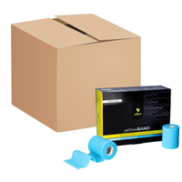 Bandaż kohezyjny yellowBAND - 7,5cm x 4,5m, jasnoniebieski, zestaw 192 szt.