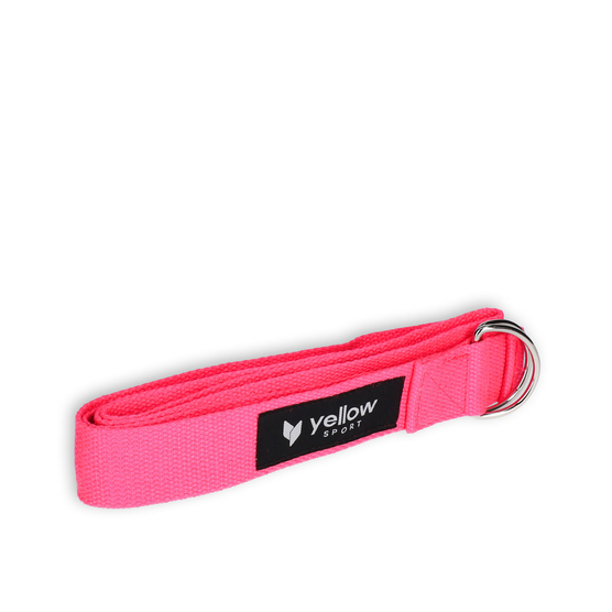 yellowSTRAP Yoga - Pasek do jogi - Różowy - 183 cm x 3,8 cm