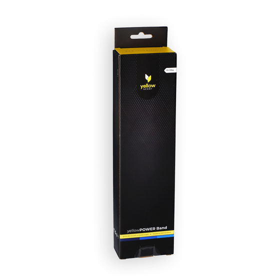 yellowPOWER Band - Guma do ćwiczeń - Niebieska - 208 cm x 3,2 cm - Opór 23-34 kg