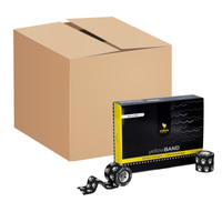 Bandaż kohezyjny yellowBAND - 5cm x 4,5m, czarny w łapki, zestaw 288 szt.