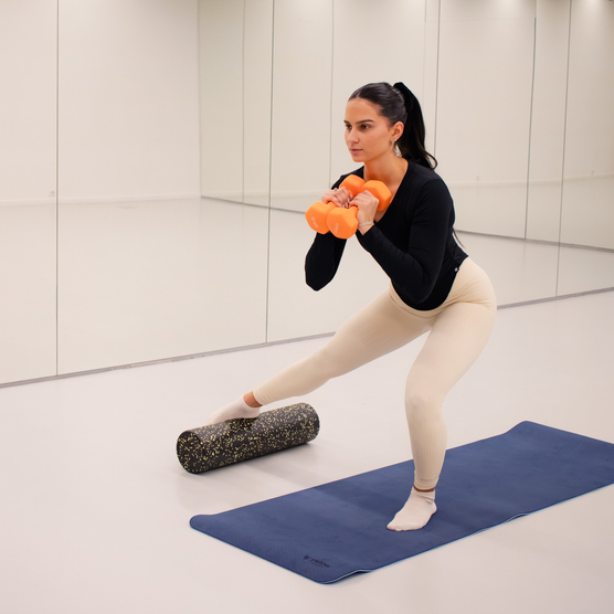 yellowMAT TPE - Mata do ćwiczeń TPE - Niebiesko-granatowa - 183 cm x 61 cm