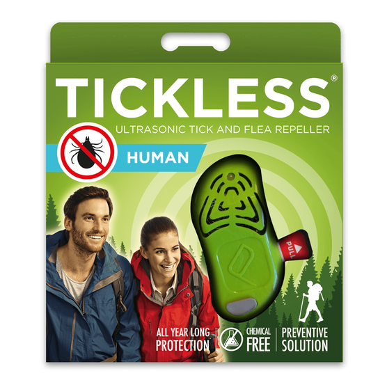 TICKLESS® Human - Ultradźwiękowa ochrona przed kleszczami dla dorosłych - Zielony - 1 szt