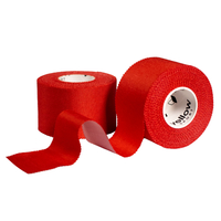 yellowSPORT yellowSPORTS TAPE ZINK - Taśma sztywna do tapingu - Z tlenkiem cynku - 3,8 cm x 9,1 m - Czerwona - Opakowanie 6 szt.