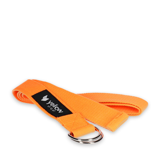 yellowSTRAP Yoga - Pasek do jogi - Pomarańczowy - 183 cm x 3,8 cm