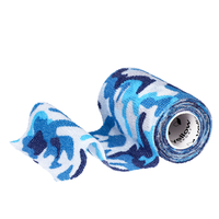 yellowBAND - Bandaż kohezyjny - 10 cm x 4,5 m - Niebieski moro