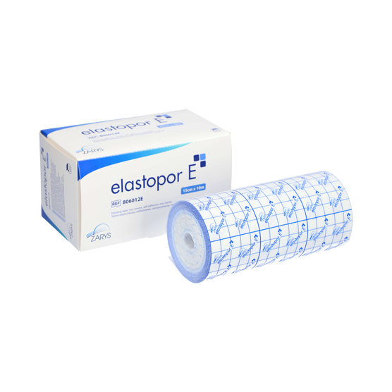 ZARYS ELASTOPOR E - Taśma opatrunkowa włókninowa, samoprzylepna 15 cm x 10 m