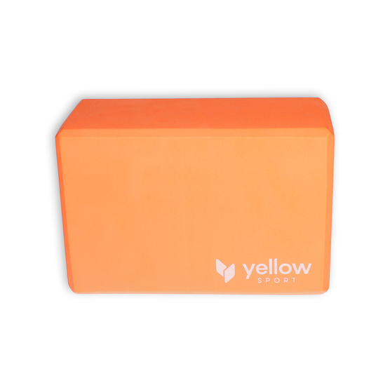 yellowBLOCK Yoga EVA - Kostka do jogi z pianki EVA - Pomarańczowa