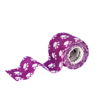 yellowBAND - Bandaż kohezyjny - 5 cm x 4,5 m - Fioletowy w łapki