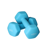 yellowDUMBBELL - Zestaw hantli 2 x 3 kg - Niebieskie - 1 para