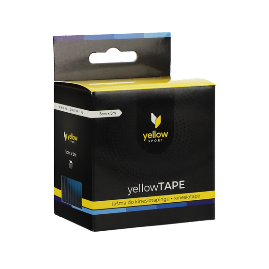 yellowTAPE - Taśma do kinesiotapingu - 5 cm x 5 m - Niebieska