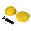 yellowBALANCE - Półkule sensomotoryczne z pompką - Żółte - 16 cm - 2 szt.