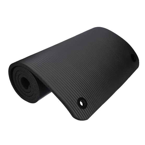 yellowMAT Holes - Mata do ćwiczeń z otworami NBR - Czarna - 183 cm x 61 cm x 1,5 cm