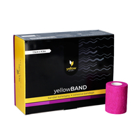 yellowBAND - Bandaż kohezyjny - 7,5 cm x 4,5 m - Fioletowy - Opakowanie 12 szt.