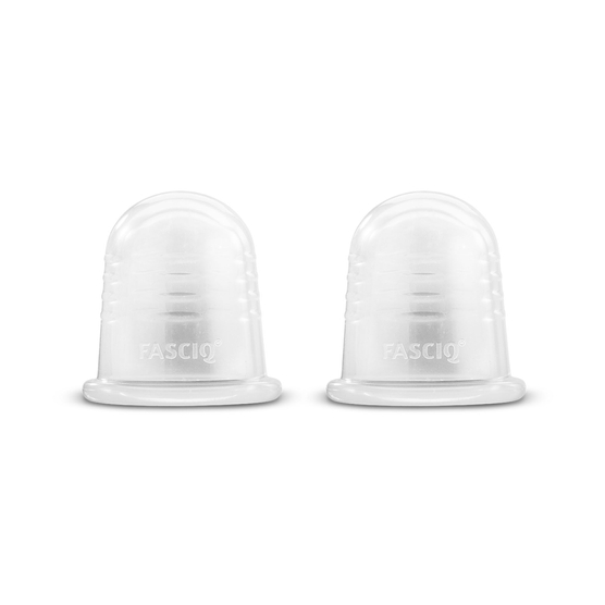 FASCIQ® - Zestaw 2 małych silikonowych baniek chińskich - 2 × 5,5 cm - 1 kpl.