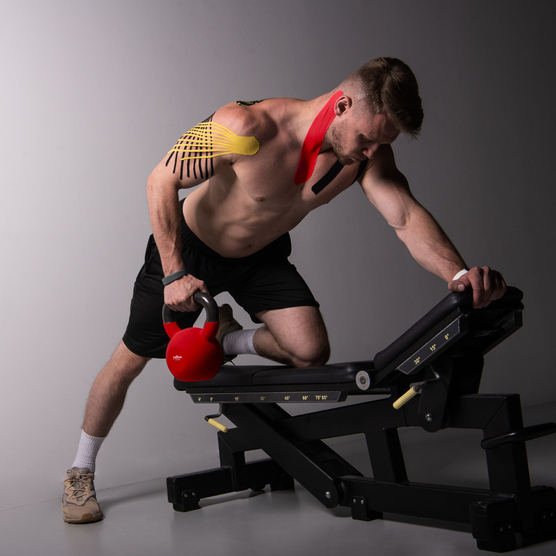 yellowTAPE - Taśma do kinesiotapingu - 5 cm x 5 m - Czerwona