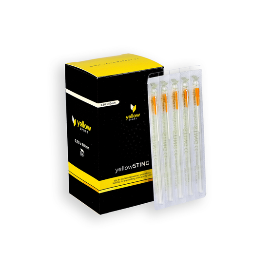 yellowSTING - Igły do suchego igłowania z prowadnicą - 0,30 x 50 mm - 100 szt.