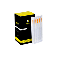 yellowSTING - Igły do suchego igłowania z prowadnicą - 0,25 x 50 mm - 100 szt.