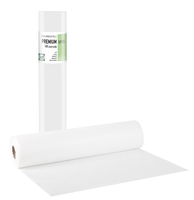 Podkład bibułowo-foliowy w rolce - 58 cm x 50 m - Biały