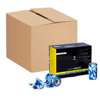 Bandaż kohezyjny yellowBAND - 10cm x 4,5m, niebieski moro, 144 szt.