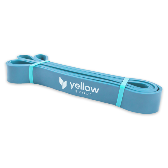 yellowPOWER Band - Guma do ćwiczeń - Niebieska - 208 cm x 3,2 cm - Opór 23-34 kg