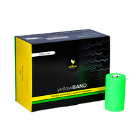 yellowSPORT yellowBAND - Bandaż kohezyjny - 10 cm x 4,5 m - Intensywnie zielony - Opakowanie 12 szt.