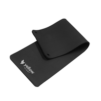 yellowMAT Holes - Mata do ćwiczeń z otworami NBR - Czarna - 183 cm x 61 cm x 1,5 cm