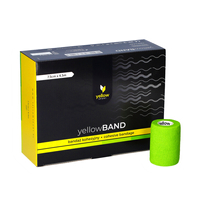 yellowSPORT yellowBAND - Bandaż kohezyjny - 7,5 cm x 4,5 m - Zielony - Opakowanie 12 szt.
