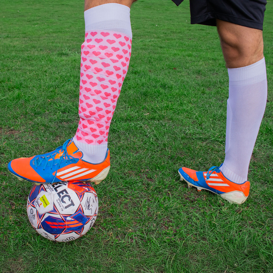 yellowBAND - Bandaż kohezyjny - 5 cm x 4,5 m - Różowy w serca