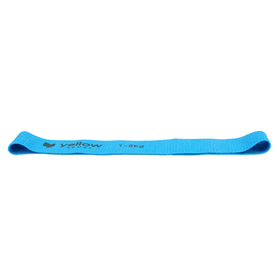 yellowMATERIAL Band - Materiałowa taśma oporowa do ćwiczeń - Niebieska - Opór 1-5 kg