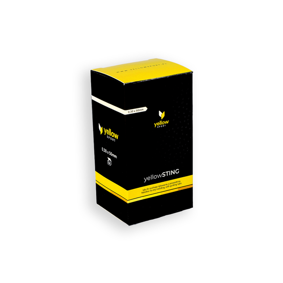 yellowSTING - Igły do suchego igłowania z prowadnicą - 0,30 x 50 mm - 100 szt.