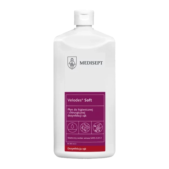 Medisept Velodes Soft - Płyn do higienicznej i chirurgicznej dezynfekcji rąk - 1000 ml